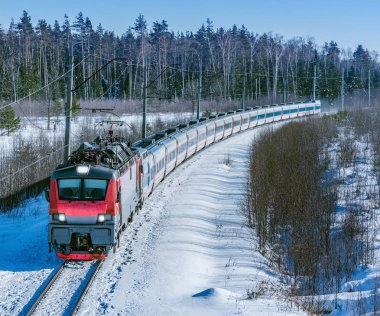 modern yüksek hızlı tren.