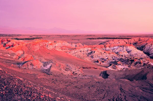 Vale da Morte-Valle de Muerte ao pôr-do-sol . — Fotografia de Stock