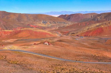 Atacama Çölü Salta yolu.