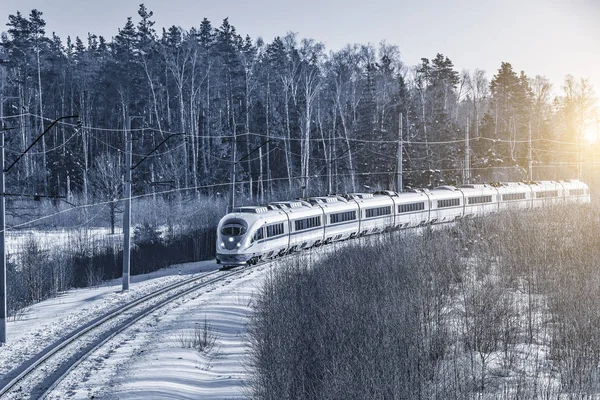 Tren moderno de alta velocidad . — Foto de Stock