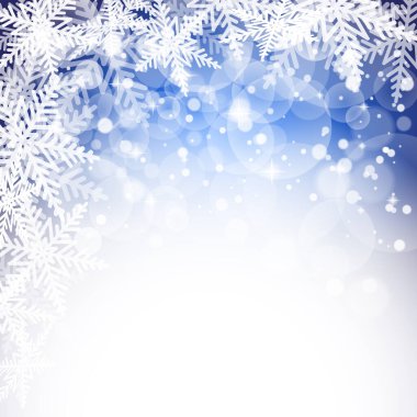 Renkli arka planda Noel kar taneleri. Vektör illüstrasyonu.