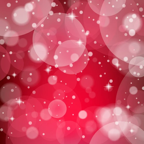 Christmas snowflakes on red background. Vector illustration. — Stock Vector