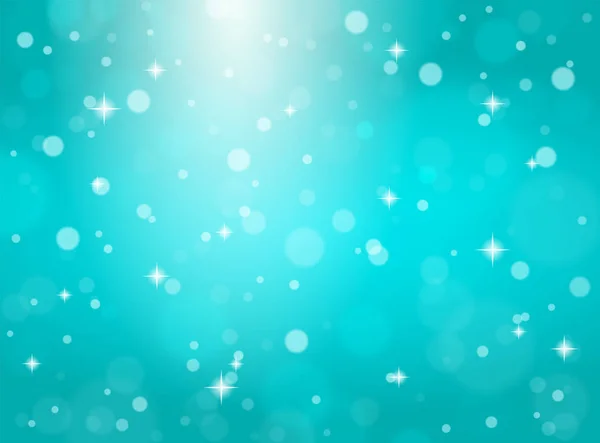 Fiocchi di neve di Natale su sfondo blu . — Vettoriale Stock