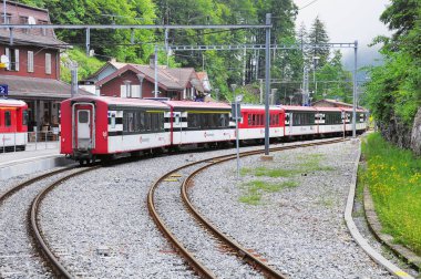 Yolcu trenleri birbiriyle karşılaşır..