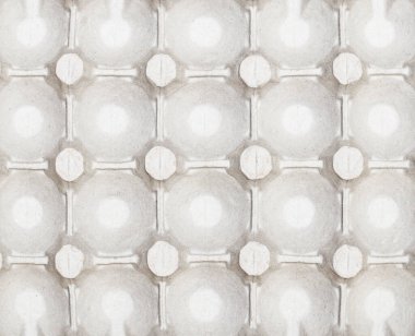 Yumurtalar için boş gri kutu..