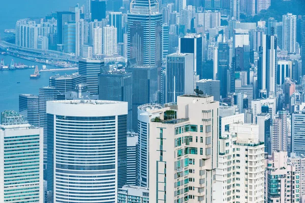 Vista del centro de Hong Kong . —  Fotos de Stock