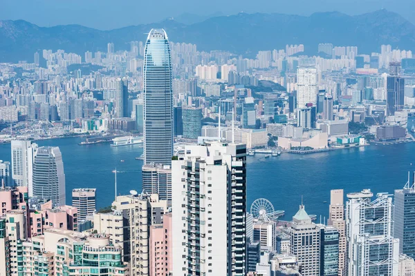 昼間の中央地区の眺め。香港. — ストック写真