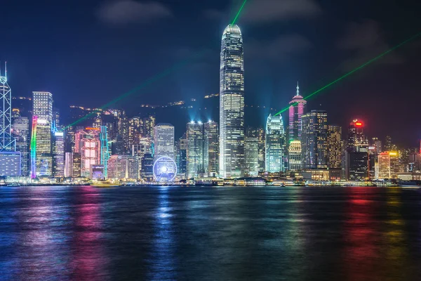 Evening city view of Hong Kong island. — Stock Photo, Image