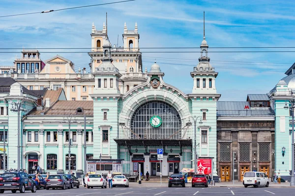 Belarus demiryolu terminalinin kare görünümü. — Stok fotoğraf