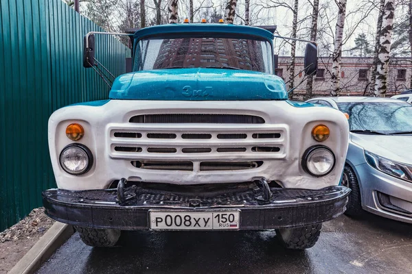 Korolev Russia March 2020 Freight Truck Zil 130 Rainy City — Stockfoto