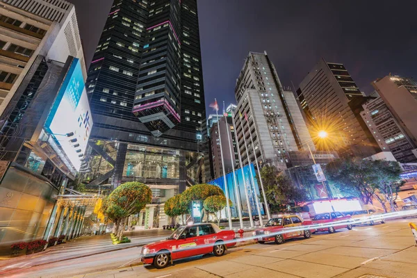 Hong Kong Décembre 2016 Vue Sur Ville Soirée Dans Quartier — Photo