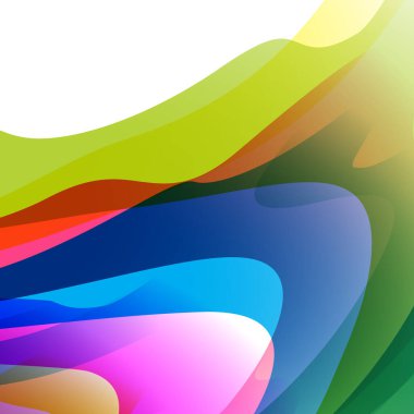 Kavis çizgileri olan renkli soyut bir arkaplan. Vektör illüstrasyonu.