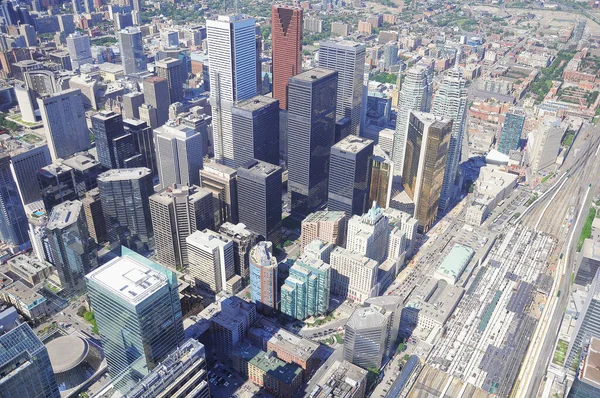 Flygfoto Över Stadens Centrum Toronto Förenta Staterna — Stockfoto