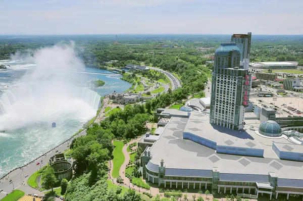 Cascate Del Niagara Canada Giugno 2011 Casino Building Niagara Falls — Foto Stock