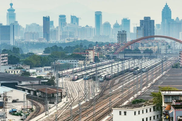 Railway Station Day Time Shenzhen China — Stock Photo, Image