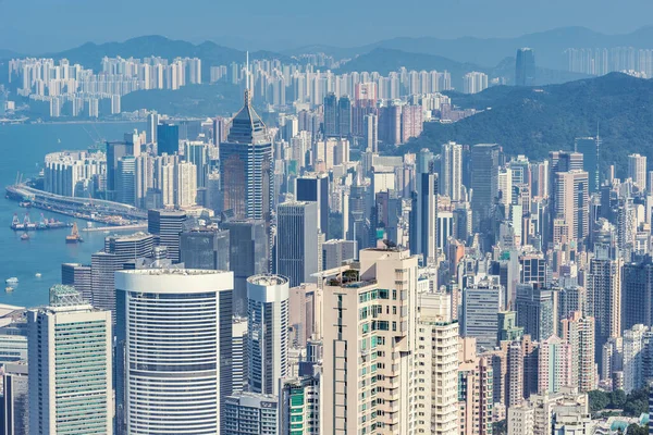 Вид Центральный Район Гонконг — стоковое фото