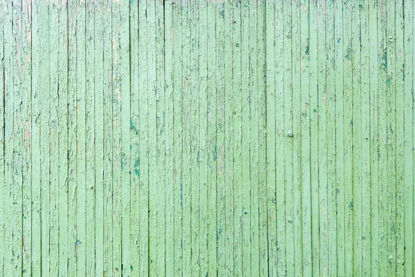 Old Green Wooden Fence Wall Textured Background — Stock Photo, Image