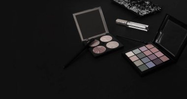 Profesyonel göz farı paleti. Çok renkli göz farı. Boşluğu Kopyala