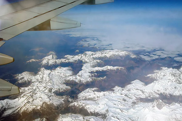 Blick Von Oben Auf Den Boden Aus Dem Flugzeug Europäische — Stockfoto
