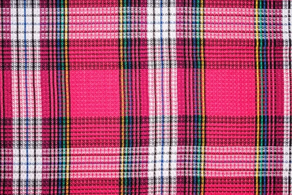 red checkered fabric closeup