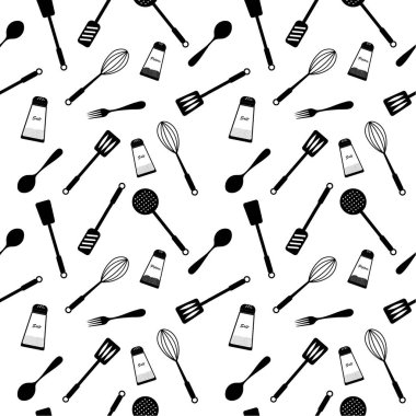  Kusursuz desen. Beyaz arkaplanda masa örtüsü siyah silueti. 