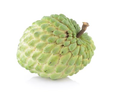 Beyaz arka planda custardapple