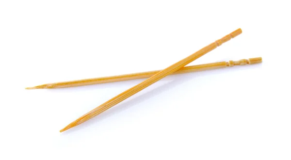 Toothpick on white background — Stock Photo, Image