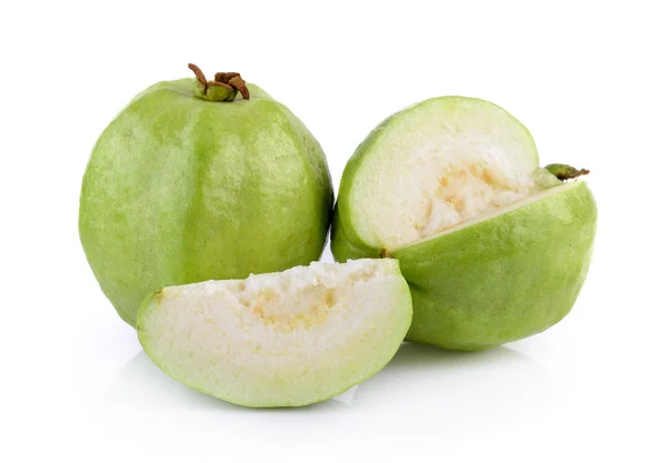 Guava su sfondo bianco — Foto Stock