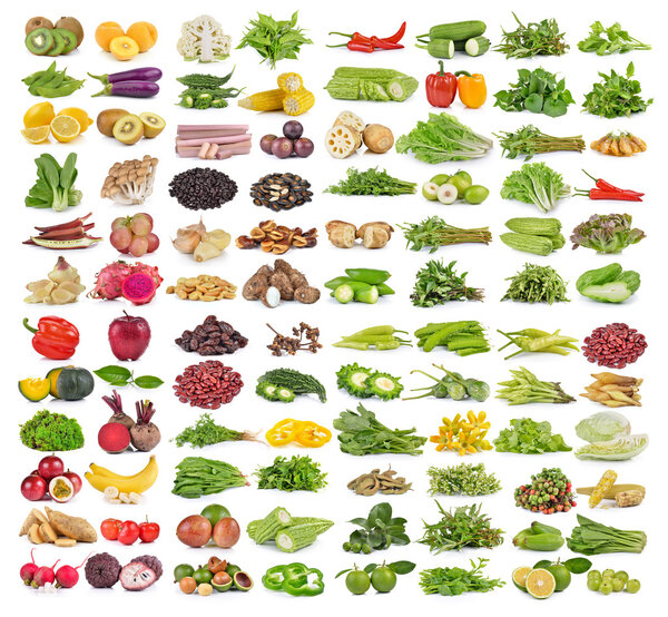 набор фруктов и овощей
