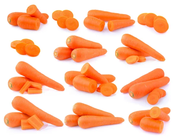 Морква ізольована на білому фоні — стокове фото