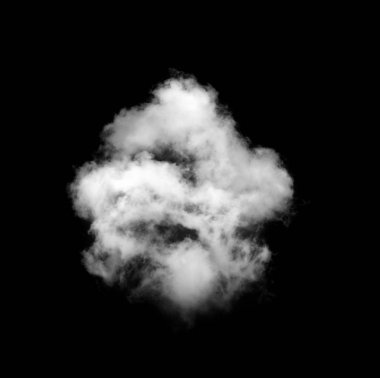 Siyah arkaplanda beyaz bulutlar