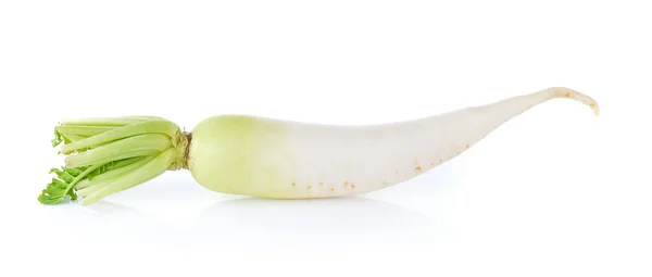 Ραπανάκι σε λευκό φόντο — Φωτογραφία Αρχείου