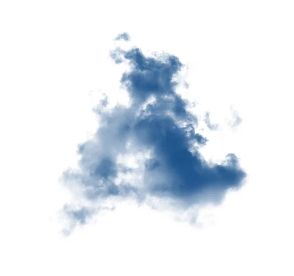 Wolken of blauw rook op witte achtergrond — Stockfoto