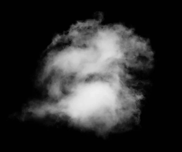Siyah arka plan üzerine bulut — Stok fotoğraf