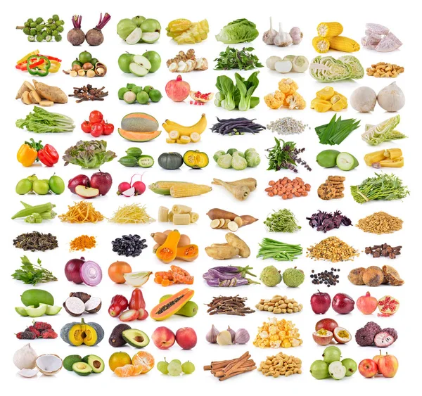 组的水果和蔬菜 — 图库照片