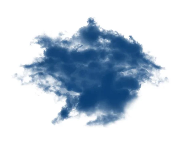 Blue Clouds on white background — Stock Photo, Image