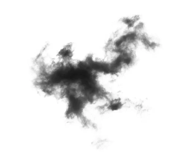 Nuvola nera su sfondo bianco — Foto Stock