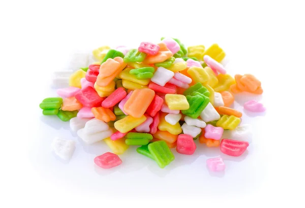 Colorful candy on white background — Stock Photo, Image