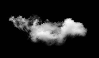Siyah arkaplan üzerindeki bulutlar