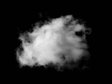 Siyah arkaplan üzerindeki bulutlar