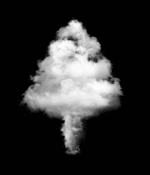 Árbol Forma de nube en la espalda — Foto de Stock