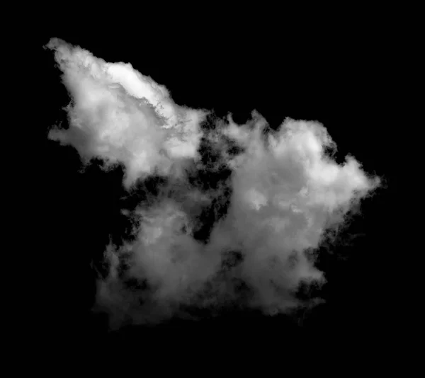 Nuages blancs sur fond noir — Photo