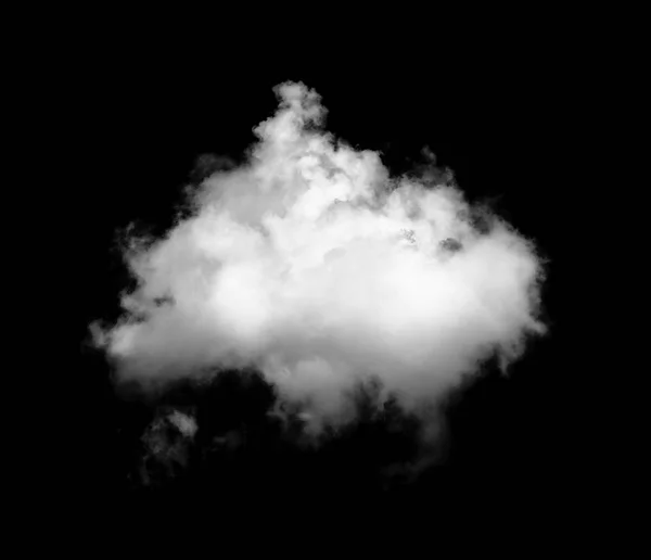 Άσπρα σύννεφα σε μαύρο φόντο — Φωτογραφία Αρχείου