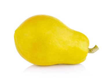 Beyaz arkaplanda papaya