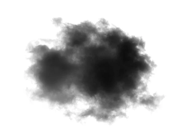 Nubes negras sobre fondo blanco — Foto de Stock
