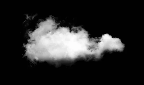 Nubes blancas sobre fondo negro —  Fotos de Stock