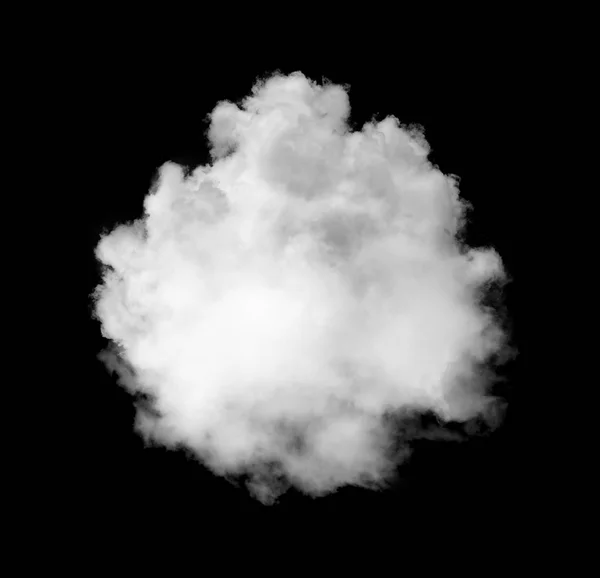 Bílé mraky na černém pozadí — Stock fotografie