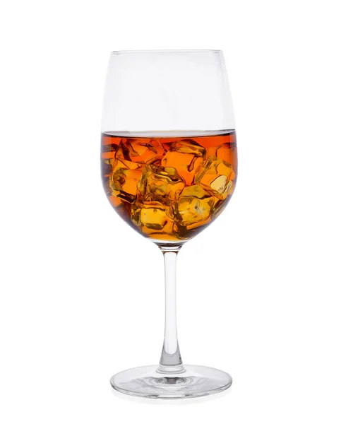 Whisky con cubetti di ghiaccio — Foto Stock