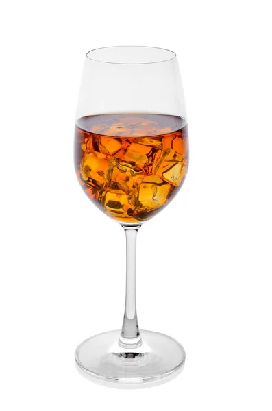 Whisky con cubetti di ghiaccio — Foto Stock