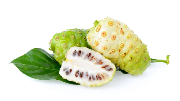 Noni fruit on white background — Stock Photo, Image